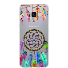 Printify Samsung Galaxy S8 ile Uyumlu 1mm Slim Fit Nazar Boncuğu 6 Baskılı Şeffaf Silikon Kılıf