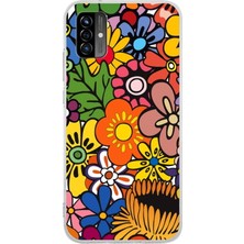 Printify Reeder P13 Blue Max Pro Lite ile Uyumlu 1mm Slim Fit Retro Colors 2 Baskılı Şeffaf Silikon Kılıf