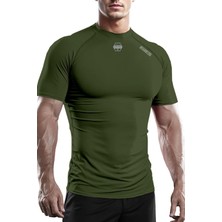 Ghassy Co. Erkek Premium Nefes Alabilen Hızlı Kuruma Koşu Fitness Reflektör Armalı Spor T-Shirt