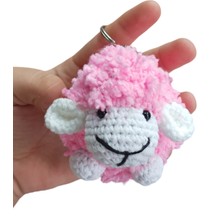 Patron Koyunlu Amigurumi Anahtarlık Tüm Yaş Grupları Için Elde Yıkanabilir