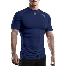 Ghassy Co. Erkek Premium Nefes Alabilen Hızlı Kuruma Koşu Fitness Reflektör Armalı Spor T-Shirt
