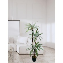 Nettenevime Yapay Ağaç Kızıl Beyaz Yukka 3katlı 54 Yaprak 130*65CM