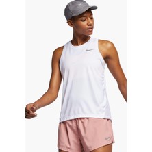 Nike Dri-Fit Miler Running Beyaz Kadın Spor Atlet