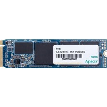 Apacer AS2280P4 512GB 2100/1500MB/S Nvme Pcıe GEN3X4 M.2 SSD Disk (AP512GAS2280P4-1)