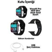 Wearfit Pro Hk9 Mini Akıllı Kol Saati 42MM Amoled Ekran Siyah