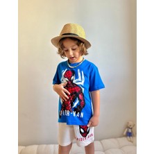 Sacro Kids Spiderman Baskılı Şort T-Shirt Erkek Çocuk Takım