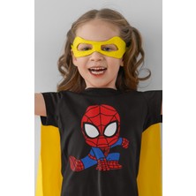 Fuddy Moda Baby Spiderman Baskılı Çocuk Tişört, Unisex Spider-Man Baskılı Bebek T-Shirt