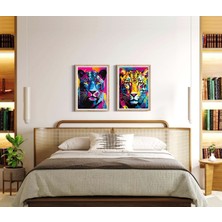 Decotorium Çerçeveli Tablo Anımal Kıngdom-Leo Serisi Mdf Tablo LEO/201