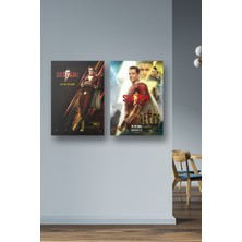 NOKEM 2li Set Shazam Posterleri & Shazam Afişleri & Shazam! Posterleri & DC Posterleri Dcknkm1