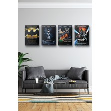 NOKEM 4lü Set Batman Posterleri & Setli Batman Afişleri Posterleri & DC Posterleri Dcknkm1