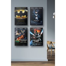 NOKEM 4lü Set Batman Posterleri & Setli Batman Afişleri Posterleri & DC Posterleri Dcknkm1