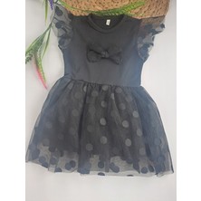 Bonboner Kids Kız Çocuk Dantelli Fiyonklu Elbise Kırmızı Siyah Krem Kırmızı Renk Seçenekleri