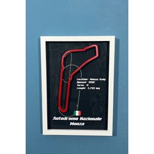 Formula 1 (F1) Autodromo Nazionale Monza 3 Boyutlu Çerçeveli Tablo