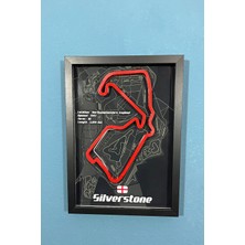Besthree Formula 1 (F1) Silverstone 3 Boyutlu Çerçeveli Tablo