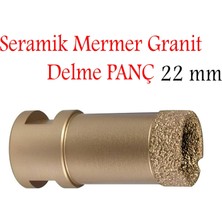 Badem10 Granit Mermer Seramik Fayans Delici Panç 22 mm M14 Girişli