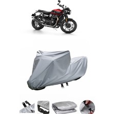 Triumph Speed Twin  Su Geçirmez Motosiklet Brandası Arka Çanta Uyumlu Değildir
