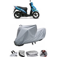 Suzuki Address Su Geçirmez Motosiklet Brandası Arka Çanta Uyumlu Değildir