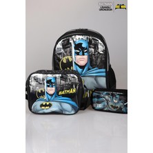 Batman Yeni Sezon Lisanslı Batman Anaokul,beslenme ve Kalem Çantası Okul Seti