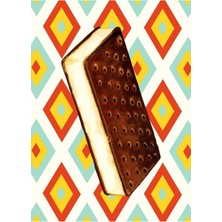 Jeronkarji Dondurmalı Sandviç Tablo Ahşap Poster Dekoratif