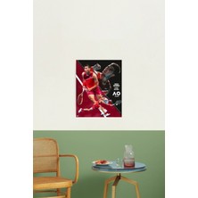 Jeronkarji Carlos Alcaraz 2022 Avustralya Open Edıtıon Tablo Ahşap Poster Dekoratif