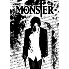 Jeronkarji Naoki Urasawa'nın Canavarı - Anime Manga Posteri Tablo Ahşap Poster Dekoratif