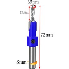 Badem10 Havşa Ahşap Açma Matkap Ucu 3.5 mm Havşalı