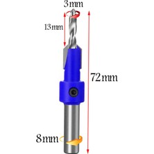 Badem10 Havşa Ahşap Açma Matkap Ucu 3 mm Havşalı