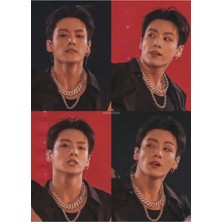 Jeronkarji Jungkook Estetik Tablo Ahşap Poster Dekoratifnı Bir Araya Getiriyor KOD546