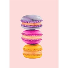 Jeronkarji Fransız Makaronları Tablo Ahşap Poster Dekoratif