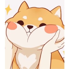 Jeronkarji Kawaii Shiba Inu Tablo Ahşap Poster Dekoratif