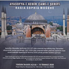 Edi Antik 2020 Ayasofya Camii Özel Kitinde. Koleksiyonluk Özel Kapaklı Kit Içinde Nadir Basım