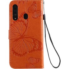 Mellow Shop Kart Yuvası Standı ile Samsung Galaxy A60 Için Kılıf Pu Deri Flip Kickstand (Yurt Dışından)