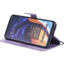 Mellow Shop Kart Yuvası Standı ile Samsung Galaxy A60 Için Kılıf Pu Deri Flip Kickstand (Yurt Dışından)