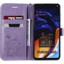 Mellow Shop Kart Yuvası Standı ile Samsung Galaxy A60 Için Kılıf Pu Deri Flip Kickstand (Yurt Dışından)