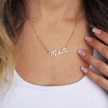 Glorria Kişiye Özel Isimli El Yazısı Gümüş Kolye