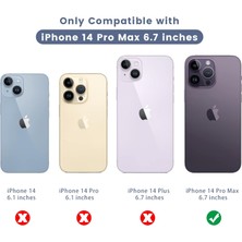 Etiget Apple iPhone 14 Pro Max Şeffaf Kılıf, Kamera Lens Koruyucu, Cam Ekran Koruyucu 3'in 1 Süper Set