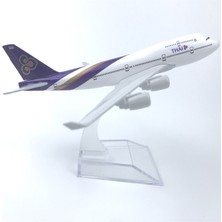 Rındu Thai Boeing 747 16CM Alaşımlı Uçak Modeli (Yurt Dışından)