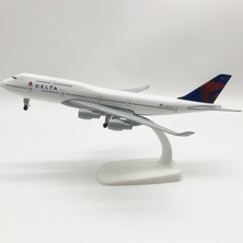 Rındu Delta Air Lines 747 20CM Alaşımlı Uçak Modeli (Yurt Dışından)