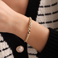 Sembol Gold Altın Burma Kelepçe Modern