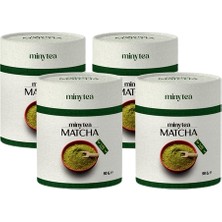 Miny Tea Matcha Çayı Doğal Detox Maça Tozu 50gr. 4'lü Set (Saf Matcha)