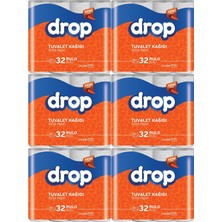 Drop Tuvalet Kağıdı Çift Katlı 192 Li Paket (6pk*32)