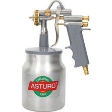 Asturo G-70 3.0mm Alttan Depo Boya Tabancası Metal Depo