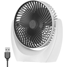 3 Kademeli Usbli Şarj Edilebilir 210 Derece Dönebilen Sessiz Ofis Ev Tipi Taşınabilir