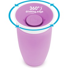 Munchkin Mucize 360° Alıştırma Bardağı, 12AY+, 296 ml Mor