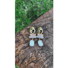 Queen Accessory Pudra Inci Detay Küpe