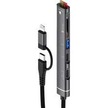 Daytona Cf-99 5in1 Type-C 3 Usb Sd tf Dönüştürücü Çevirici Adaptör