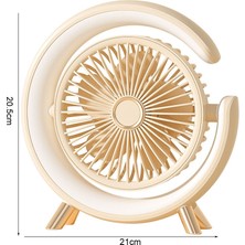 Sunsky Işıklı USB Şarjlı Masaüstü Fanı (Yurt Dışından)