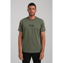New World Polo Bisiklet Yaka Haki Slim Fit Tişört 24SSM20283