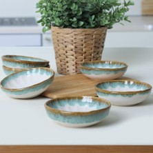Keramika Turkuaz Wave Sirius Çerezlik / Sosluk 12 cm 6 Adet Q81