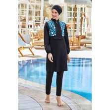 REMSA Siyah Tam Kapalı Tesettür Mayo Martina 8260